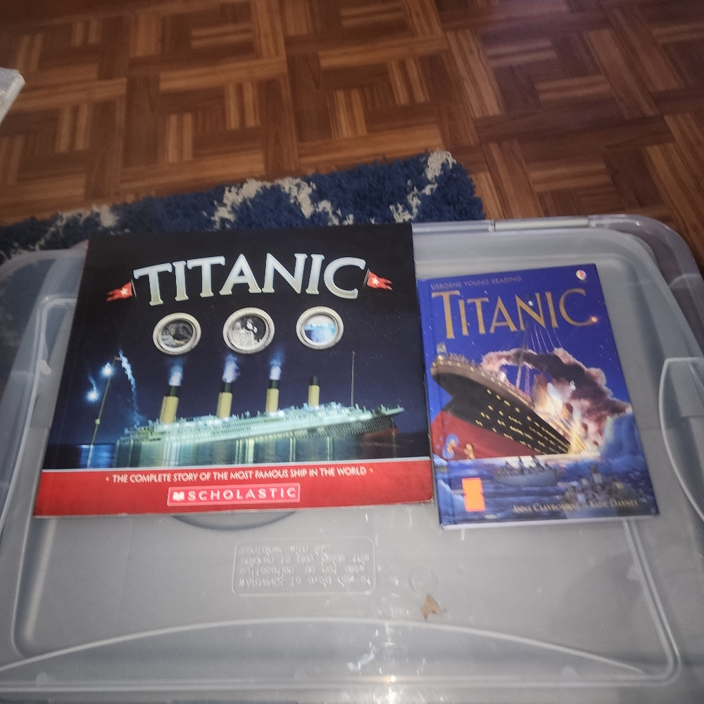 LOT OF 2 STORIES ABOUT TITANIC BOOKS